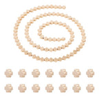 202 Pcs Hematite Cross Beads for Jewelry Making 4mm Natural Gemstone Hematite Beads Small Cross Crucifix Bead Charms for Women Men Bracelet Necklace Jewelry Making - color: Light Gold-Hematite