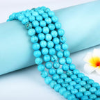 Natural Stone Beads Round Genuine Real Stone Beading Strand Loose Gemstones DIY Smooth Bead for Bracelet Necklace Earrings Jewelry Making (Blue Turquoise, 10mm 36 Pieces) - color: Blue Turquoise, size: 10mm 36pcs