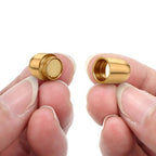 Stainless Steel Magnetic Clasp Inner Hole 3mm/4mm/5mm/6mm/8mm Glue-in Jewelry Clasp (Inner Hole Size=3mm, Gold Tone) - color: Gold Tone, size: Inner Hole Size=3mm