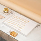 Polmart Stackable Necklace & Jewelry Organizer/Storage/Display Trays, White Leatherette (2-Pack) - color: White Leather