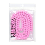 RUBYCA Round Opaque Painted Druk Czech Glass Beads Bulk Jewelry Making Supplies Strand (Pink, 4mm) - color: Baby Pink, size: 4mm