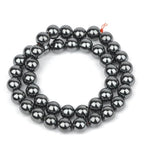 Stone Beads, 45pcs Black Onyx, 8mm Round Loose Beads for Jewelry Making, Bracelets, with Bag, String & Card - color: Black Onyx, size: 8mm