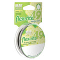 The Beadsmith Flex-Rite Beading Wire - 49-Strand Nylon-Coated Stainless-Steel Wire, 0.018" (0.45 mm) Dia, Black, 30 ft Spool, Durable Necklace & Bracelet String, for Jewelry Making Supplies - color: Black, size: .018” Dia - 30 Ft