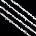 GM GemMartUSA Rainbow Moonstone Natural Raw Chip Strands | Semi-Precious | AAA+ Quality 1 Strand 34” | DIY Bracelet Jewelry Making, Healing Crystal Craft| 4-6mm - White Color Gemstones (CHRM-70001) - color: Rainbow Moonstone (CHRM-70001)