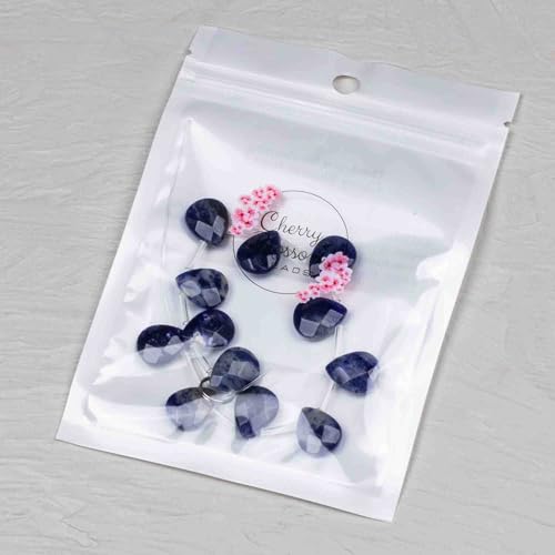 Cherry Blossom Beads Sodalite Beads 12x15mm Faceted Top-Drilled Teardrop - 12 pcs/ 8 Inch Strand - color: Sodalite