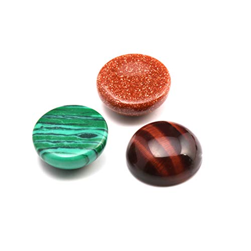 Natural Stones Cabochon 4 6 10 12 14 16 18 20 MM Round No Hole for Making Jewelry - size: 10 MM
