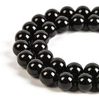 36pcs 10mm Natural Black Onyx Gemstone Round Spacer Loose Stone Beads for Jewelry Making 15.5" 1 Strand (Black Onyx, 10mm 36Beads) - color: Black Onyx, size: 10mm 36Beads