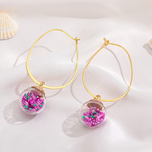 YAKRUNA 12PCS Large Oval Geometric Earring Hooks, 14k Genuine Gold Plated, Hypoallergenic, DIY Dangle Earrings - color: gold earring 4