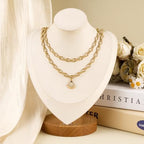 SMYHTGLIF 6.5 Feet Gold Stainless Steel Rolo Chain Bulk for Jewelry Making Oval Circle Chain Spool with Jewelry Making Supplies Findings - color: Cable Gold