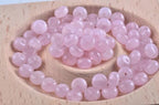 Rondelle Beads for Jewelry Making 5x8mm Natural Stone Beads 1 Strand 15.5inch Lentil Spacer Beads Rondelle Gemstone Bead Semi-Precious Stone Bead for Bracelet Necklace Crafts Rose Quartz - color: Rose Quartz Beads