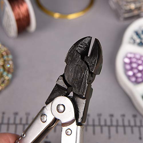 The Beadsmith Side Cutter Parallel Plier, 5.5 inches (140mm), Steel Tool for Jewelry Making, no Spring - style: Side Cutter - 140mm
