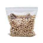 INSPIRELLE 900pcs 10mm Natural Wood Beads Unfinished Round Wooden Loose Beads Wood Spacer Beads with 10M Jute Twine for Craft Making Home Decoration - size: 10mm