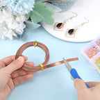 BENECREAT 19.7 Ft Flat Copper Wire, 0.26 in Wide Copper Jewelry Wire, Flat Copper Craft Material for DIY Jewelry Cladding, Wedding Handmade Wire