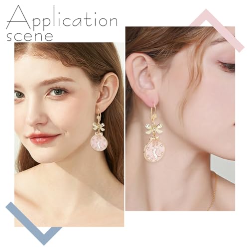 Beebeecraft 20Pcs Leverback Earring Findings 18K Gold Plated Brass French Hooks Flower Pattern Dangle Ear Wire with Jump Ring for Jewelry Making - color: Gold