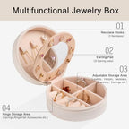 12-Pack Volleyball Travel Jewelry Case With Mirror Round Volleyball Stuff Portable Jewelry Organizer Storage Case for Team Athletes & Sports Enthusiasts Christmas Events & Milestones (Mirror) - style: Mirror