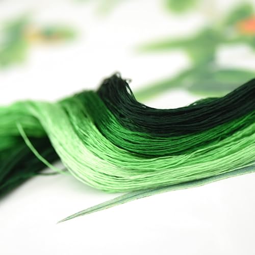 Mulberry Silk Floss Embroidery Thread Floss-Cross Stitch Threads China Silk Woven Jewelry Threads DIY Sewing Kits (103) - color: 103