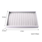 Oirlv Velvet Stackable Jewelry Trays Necklace Display organizer Storage Tray(13 Grids Necklace) - size: 13 Grids Necklace