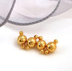 10PCS 8MM Jewelry Magnetic Clasps Round Magnetic Clasps for Bracelet Necklace Making Magnet Converter, DIY Jewelry Accessories (Gold)