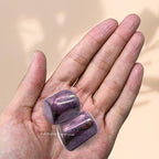 Amazing Gemstone Ruby Crystal Tumbled Stones Polished Rocks - Natural Gem Stones for Healing - DIY Crystals for Protection (1 Piece) - color: Ruby
