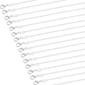 36 Pack Chain Necklace Bulk for Jewelry Making, Cridoz Necklace Jewelry Chains Silver Plated Necklace Chains for Necklace Jewelry Making, 1.2 mm (18 Inches) - size: 18 Inches