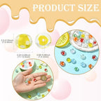 Stiesy Lampwork Glass Beads 28Pcs Mixed Color Polka Dot Round Spacer Beads for Jewelry Making DIY Bracelets Necklaces 7 Styles - color: Round-28pcs-7 Styles