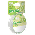 The Beadsmith Flex-Rite Beading Wire - 49-Strand Nylon-Coated Stainless-Steel Wire, 0.018" (0.45 mm) Dia, Pearl Silver, 30 ft Spool, Durable Necklace & Bracelet String, for Jewelry Making Supplies - color: Pearl Silver, size: .018” Dia - 30 ft