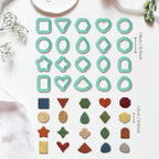 20pcs Basic Shape Geometric Clay Cutters, Polymer Clay Cutting Tools for Earrings Jewelry Making, Clay Jewelry Making Kit - style: Basic shaped (20 pcs)