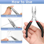 Billbotk Needle Nose Pliers For Jewelry Making, Long Nose Craft Pliers, Needlenose Pliers For Jewelry Making - style: Needle Nose Pliers