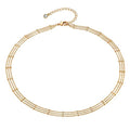 MEVECCO Dainty Gold Chain Choker Necklace 14K Gold Plated Handmade Boho Cute Tiny Beaded Link Choker Necklace Delicate Simple Minimalist Choker Necklace for Women - style: Three Layered Bead Chain GD