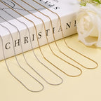 Jabogrii 20 Pack Gold and Silver Necklace Chain for Jewelry Making Stainless Steel Snake Necklace Bulk 18 Inches Handmade Jewelry Chain with Lobster Clasps Extender - color: Snake Chain