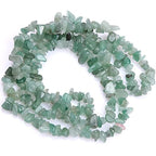 HAAMIIQII 5-8mm Natural Green Aventurine Chips Beads Irregular Chip Stones Loose Gemstone Energy Healing Beads for Jewelry Making Strand 30 Inch - color: Green Aventurine