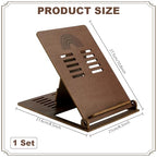 PH PandaHall Desk Macrame Stand Wooden Macrame Kit Foldable Holder Adjustable Stand Portable Rack for Knnitting Room Beading DIY Handicrafts 10.8x8.8.5 Inch, Brown