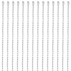 1 Box 30Pcs 24 Inch Silver Ball Chain Necklace Bulk Ball Bead Necklace Chains Metal Adjustable Ball Beads Chain with Connector Clasp for Jewelry Making Chains Supplies DIY Necklace Crafts - color: Silver
