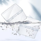 Jetec 6 Pieces Mini Plastic Clear Beads Storage Containers Box for Collecting Small Items, Beads, Jewelry, Business Cards, Game Pieces, Crafts (2.5 x 2.5 x 1.6 Inch) - size: 2.5 x 2.5 x 1.6 Inch