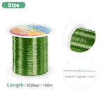 M METERXITY 0.2mm Jewelry Wire, 32 Gauge 328FT Craft Wire Copper Beading Wire for Jewelry Making/Planting/Weaving/DIY Crafting, Soft Metal Wires [100M, Green] - color: Green, size: 0.2mm 32 Gauge