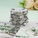 UMAOKANG 2 Yard Stainless Steel Heart Chains Bulk Silver Chain for Jewelry Making with Jump Rings Lobster Clasps - color: Silver Heart
