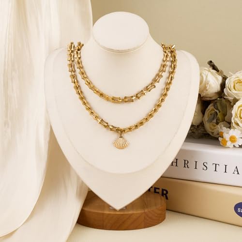 SMYHTGLIF 6.5 Feet Gold Unsoldered Bone Jewelry Making Chain Bulk Stainless Steel Craft Chain Spool for Jewelry Making - color: Bone Gold