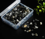 Natural Chip Stone Beads Black Rutilated Quartz 5-8mm About 400 Pieces Irregular Gemstones Healing Crystal Loose Rocks Bead Hole Drilled DIY for Bracelet Jewelry Making(5-8mm, Black Rutilated Quartz) - color: Black Rutilated Quartz