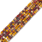 BEADIA Natural Mookaite Jasper Beads 4x2mm 120pcs Faceted Rondelle Loose Semi Gemstone Beads for Jewelry Making Design - color: Mookaite Jasper