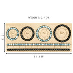 Petoysoso Bead Boards for Jewelry Making, Bamboo Beading Board for Bracelet, Bracelet Bead Board,Jewelry Making Supplies,Beading Tray - size: S-5