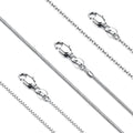 YADOCA Silver Chain Necklace For Women Non Tarnish - 1mm Thin & Strong Stainless Steel Necklaces Chains 3Pcs Hypoallergenic Waterproof Summer Beach Jewelry Gift Size 16 18 20 22 24 28 30 Inches