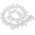 SUNYIK Natural Rock Quartz Crystal Points Quartz Polished Sticks Spikes Point Beads 15 inches Strand Drilled - color: Natural Rock Quartz(Polished), size: 0.4"-1.3"