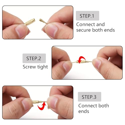 Keychain, 23 Pack of 5.9 Inches Coated Wire Keychain Cable 1.5mm Stainless Steel Loop Rings for Hanging Luggage Tag, Keyrings and ID Tag Keepers, Gold