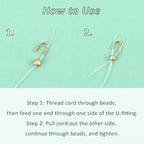 300Pcs Wire Guardian Protectors 0.7mm Hole U Shape Wire Guard Loops Thread Protector for Jewelry Making Findings Earring Necklaces Bracelet DIY Supplies (Gold) - color: gold