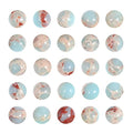 Blue Imperial Jasper Beads for Jewelry Making Stone Bead Bracelets Chakra Round Gemstone Beads Bulk, 45pcs 8mm Jasper Stone - color: Blue Imperial Jasper, size: 8mm