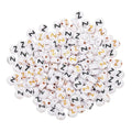 HARFINGTON 200 Pcs 4x7mm Acrylic Letter Beads, Round White Alphabet Beads Letter Z, Alphabet Spacer Beads for Jewelry Making Bracelets Necklaces - style: Letter Z