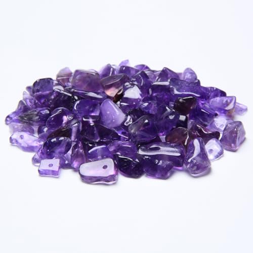 3-5mm Natural Purple Amethyst Gemstone Chips Loose Beads Semi Precious for Jewelry Making DIY Handmade Craft Supplies 1 Strand per Bag Approxi 32" - color: Purple Amethyst