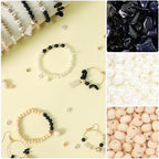 TOIPINIO Bracelet Making Kit Jewelry Making Supplies Kit Natural Stone Beads for Irregular Natural Stone with for DIY Craft-1736 PCS Friendship Bracelet/Necklace/Earrings for Adults (Blue Sandstone) - color: Blue Sandstone