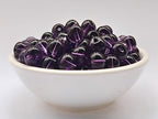 Glass Beads 8mm 100pcs Round Smooth Loose Beads for Bracelet Necklace Jewelry Making Craft DIY （8mm, 50806 Purple） - color: Purple, size: 8mm