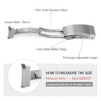 TACTICAL FROG Watch Clasps Stainless Steel Watchband Milled Clasp Folding Deployment Clasp Replacement for Watch Strap 18mm/20mm/22mm - color: Sliver / 18mm